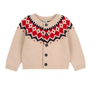 Petit Bateau Fair Isle Cardigan